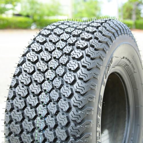 Kenda K500 Super Turf R/S 4 Ply 16-7.50-8 Lawn & Garden/Turf Tire | Lawn Mower & Garden Tractor All Season Traction 64A3 Rated 4 Ply Bias Construction Black Sidewall Tire