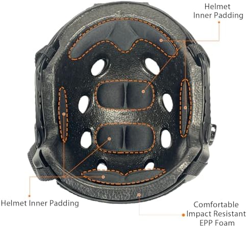 PJ Type Tactical Multifunctional Fast Helmet with Visor Goggles Version