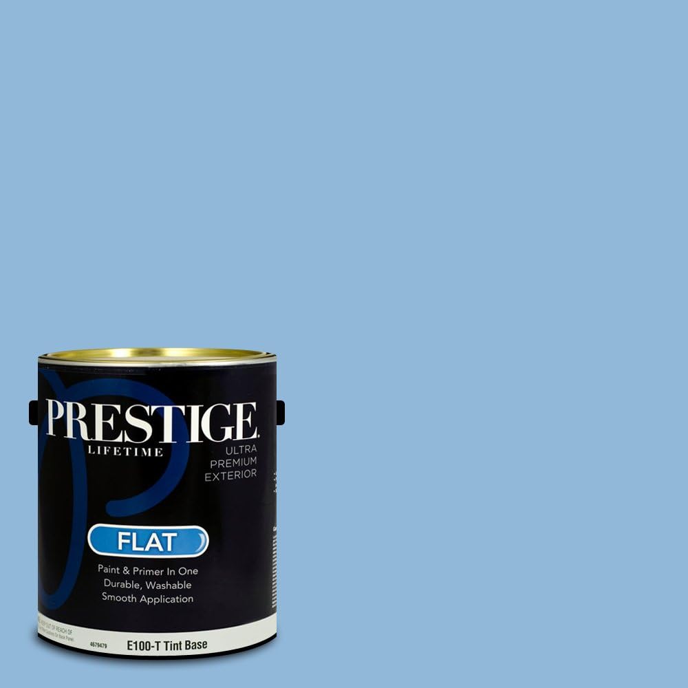 PRESTIGE Paints Exterior Paint and Primer In One, 1-Gallon, Satin, Comparable Match of Sherwin Williams* Blueblood*