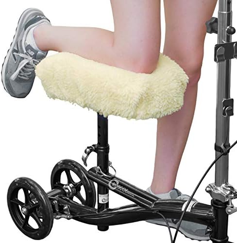 RMS Knee Walker Pad Cover with Foam Cushion and Soft Fleece, Washable