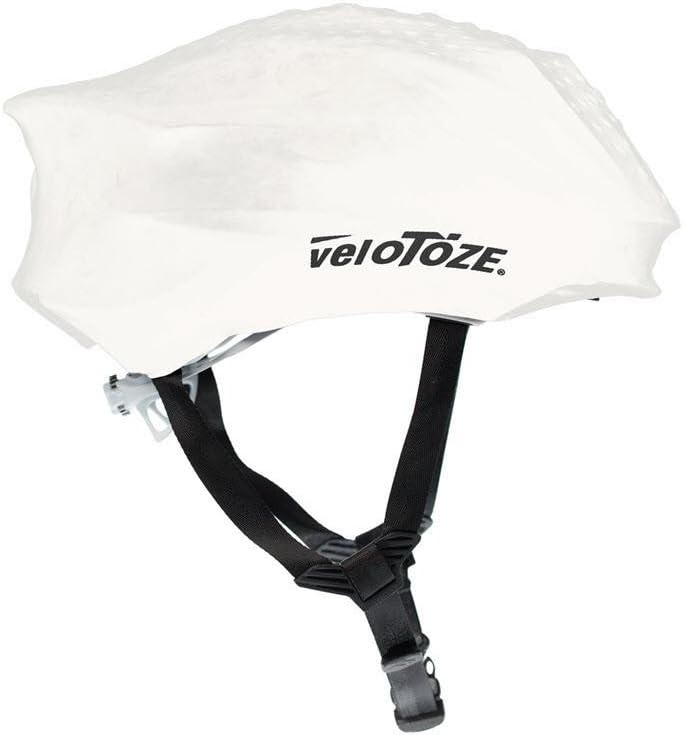 veloToze Cycling Helmet Cover, fits Most Bike Helmets - Keeps Wind, rain and Sun Away from Head; Bright Colors for Visibility