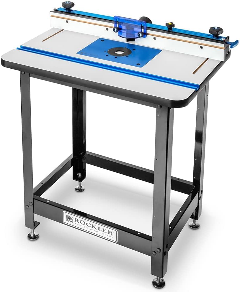 Router Table Fence – w/Micro-Adjustment Knob – Set Includes Router Fence Dust Port, Bit Guard, MDF Fences, Joinery Bars