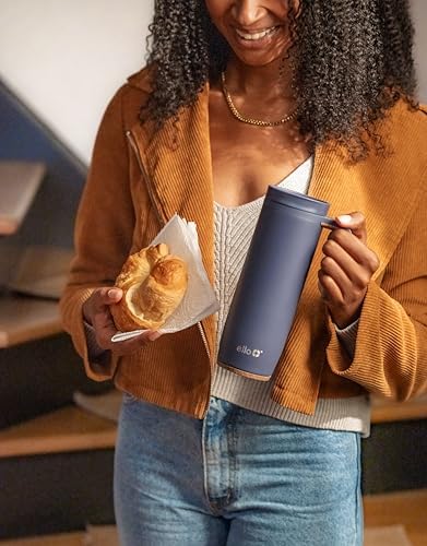 Ello Magnet 18oz Insulated Stainless Steel Travel Mug with Handle, Poseidon