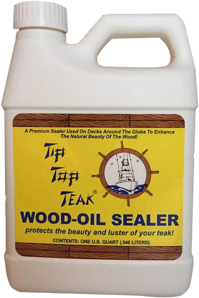 Wood-Oil Sealer, Teak Sealer, Wood Sealer, Boat Cleaner, Essential Boat Accessories, 1 Quart