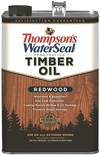 Thompson's WaterSeal TH.049821-16 Penetrating Transparent Timber Oil, Redwood, 1 Gallon