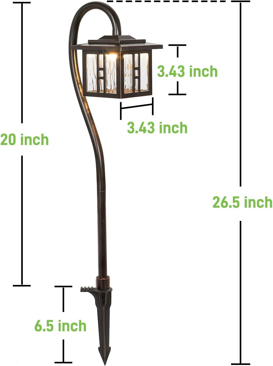 hykolity Low Voltage Landscape Lighting, Outdoor LED Pathway Lights