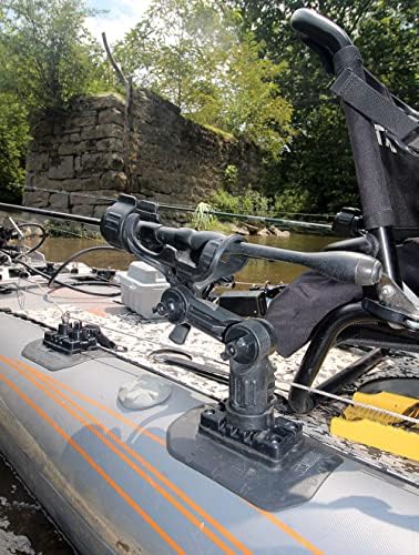 YakAttack SwitchPad Flexible Surface Mount with MightyMount Switch | No-Drill Track Mount for Inflatable Kayaks