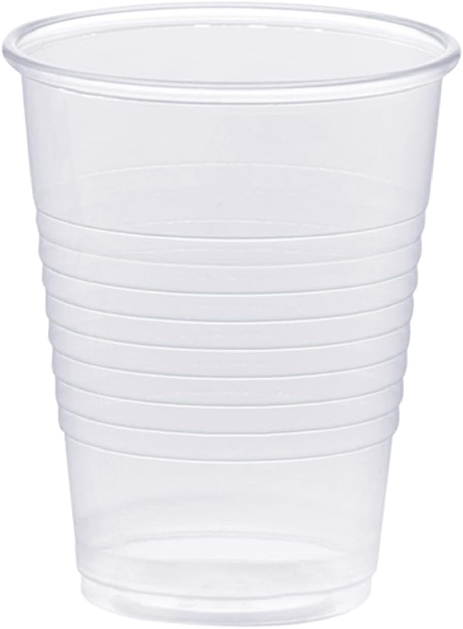 GUSTO 7 oz Clear Plastic Cups [500 Count] Disposable Cold Drinking Cups