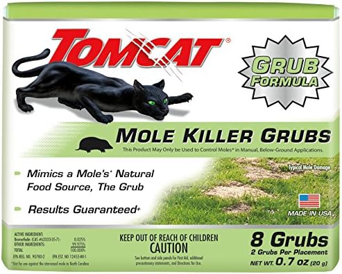 Tomcat Mole & Gopher Repellent Granules, 4 lbs. | Mole Repellent Granules Formulated with Castor Oil, For Lawns