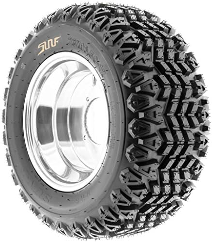 [Set of 2] SunF 22x11-8 22x11x8 ATV UTV Tires 4 Ply Golf Cart Lawn Mower Quad G003 [ Rim(s) NOT included ]