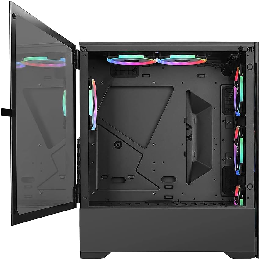Bgears b-Voguish Gaming PC Case with Tempered Glass panels, USB3.0, Support E-ATX, ATX, mATX, ITX. (Fans are sold separately)