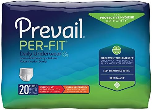 Prevail Per-Fit Protective Underwear, Medium, 20 Count