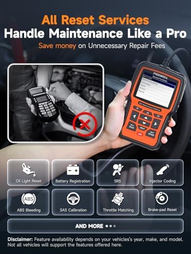 FOXWELL NT510 Elite OBD2 Scanner fit for Porsche Diagnostic Tool, Full System Bi-Directional Control Code Reader with All Reset Services