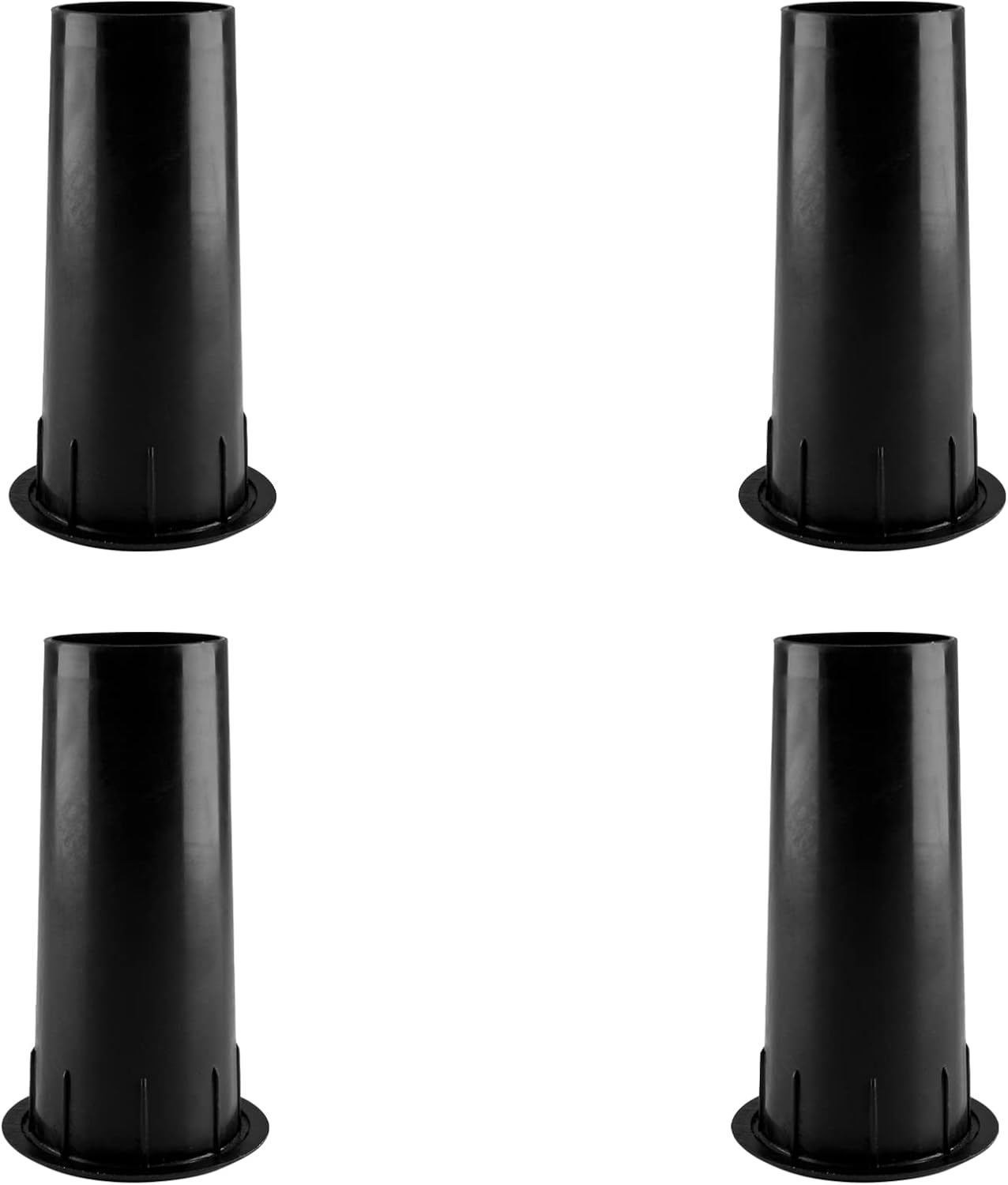 Waziaqoc Speaker Port Tubes, 4PCS, 2 Inch Mounting Diameter, Black | ABS Plastic, Bass Air Ports, Speaker Box Port Tube