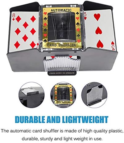 Automatic Card Shuffler for Five Crowns Card Game, Battery Operated Poker Shuffling Machine, Poker Card Shuffler