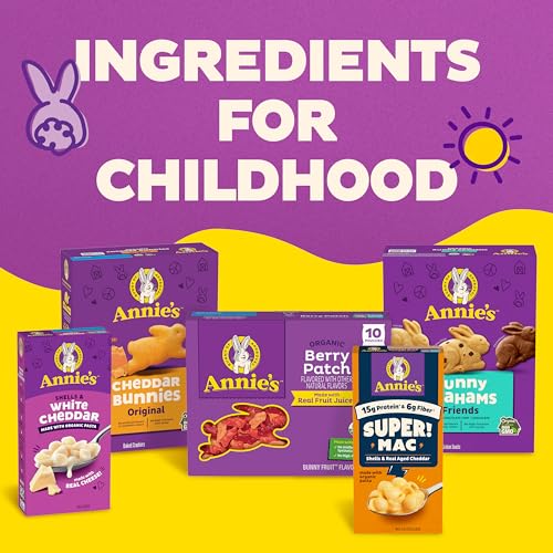 Annie's Organic Snack Cracker Variety Pack, 12ct, 11 oz | Cheddar Bunnies, Bunny Grahams & Cheddar Squares (4 of Each)