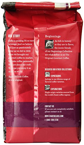 Eight O'Clock Coffee French Roast, 12 Ounce (Pack of 6) Dark Roast Ground Coffee, Robust, Smoky & Complex, 100% Arabica