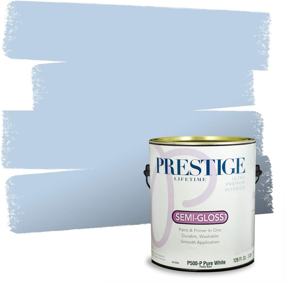 PRESTIGE Paints Exterior Paint and Primer In One, 1-Gallon, Satin, Comparable Match of Sherwin Williams* Blueblood*