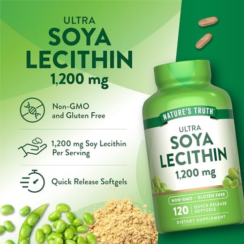 Nature's Truth Ultra Soy Lecithin | 1200 mg | 120 Softgels