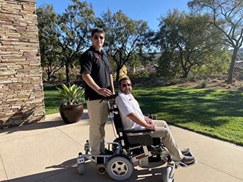 Porto Mobility Ranger The Beast Ultra Heavy Duty Foldable Electric Wheelchair Holds 500lbs 400W Horse Power Dual Motor Folding All Terrain Power