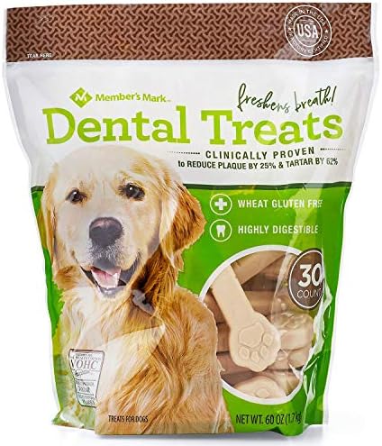 Member's Mark Dental Chew Treats for Dogs 30 ct. / 2 Pack