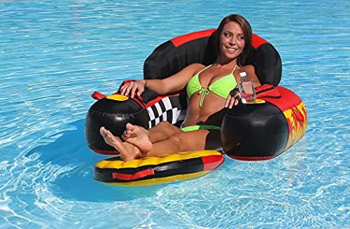Sportsstuff Siesta Lounge | Floatable Lounge, Heavy-Gauge PVC Bladder, Heavy-Duty Nylon Cover