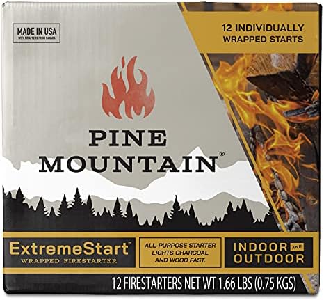 Pine Mountain Firestarters ExtremeStart, 12 Wrapped Fire Starters by Pine Mountain