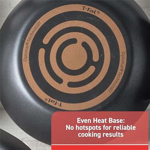 T-Fal Signature Nonstick Pots and Pans Set 12 Piece, Oven Broiler Safe 350F, Kitchen Cookware Set w/Fry Pans, Saucepans, Saute Pan, Dutch Oven