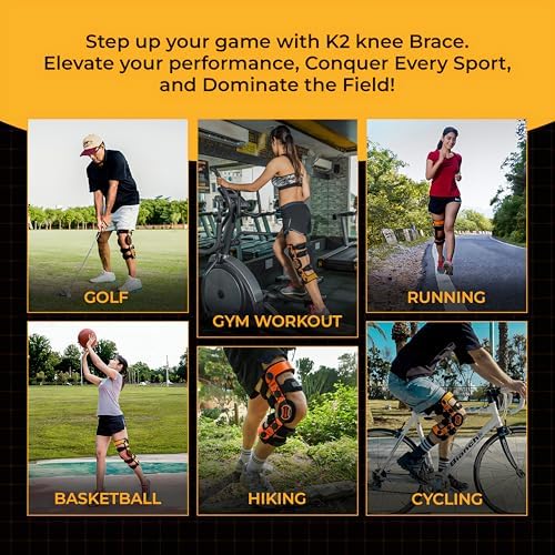 Z1 K2 Knee Brace – Ideal for Prevention PCL ACL MCL LCL/Meniscus Tear/OA/Arthritis/Osteoarthritis/Ligament Tear/Running/Sports Injury/Joint Pain/Offloader ~ Men ~ Women (S6)