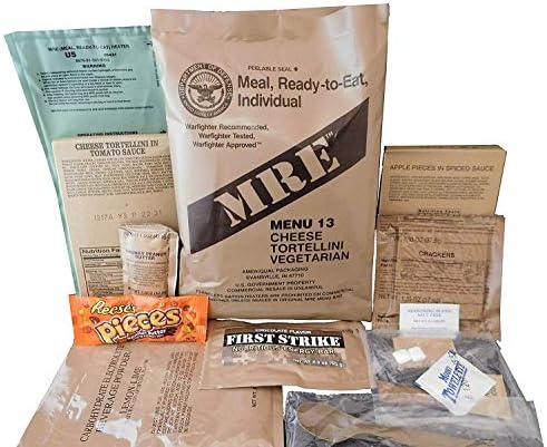 MREs (Meals Ready-to-Eat) Genuine U.S. Military Surplus (1 Pack) Assorted Flavor | Ready-to-Eat Shelf-Stable Meal | Genuine Military Surplus | Long