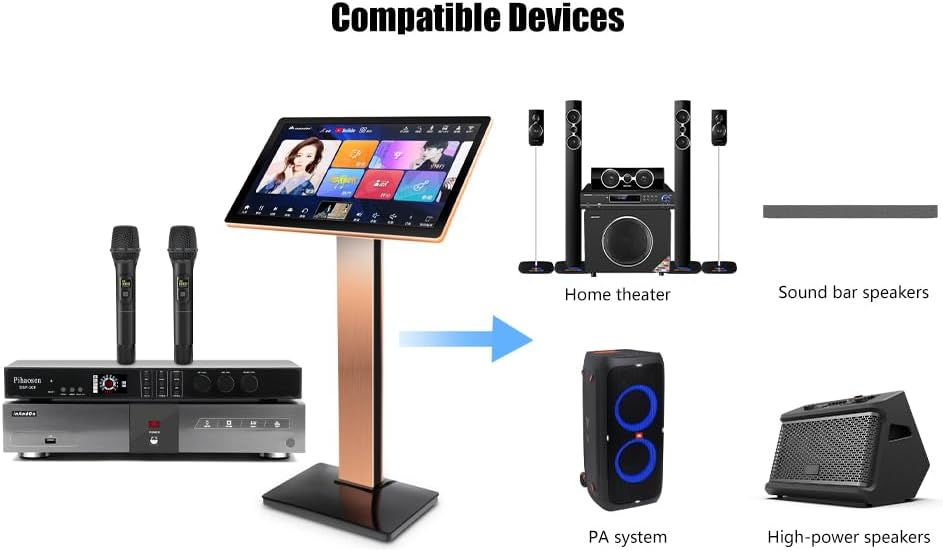 2026 New Chinese Karaoke Machine KV-V5 MAX Karaoke Player, with Reverb Wireless Microphone