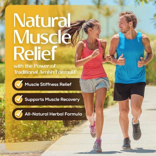 Caleb Treeze Old Amish Muscle Tonic 8 fl oz, Restless Legs, Muscle Cramps & Spasm Relief, Leg Cramps Relief, Foot Cramps Relief- Pack of 3