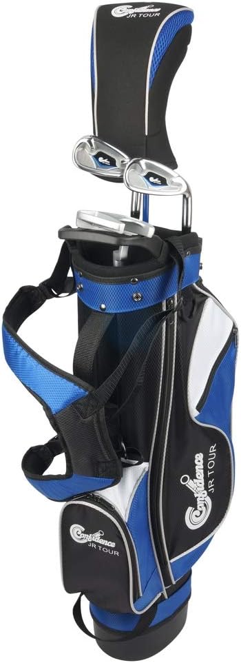 Confidence Golf Junior Golf Clubs Set for Kids Age 8-12 (4' 6" to 5' 1" Tall)