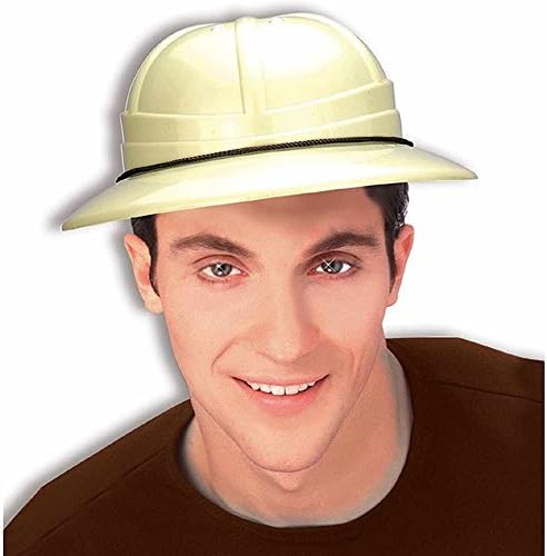 Hat - Safari Pith Helmet Accessory, white, Standard