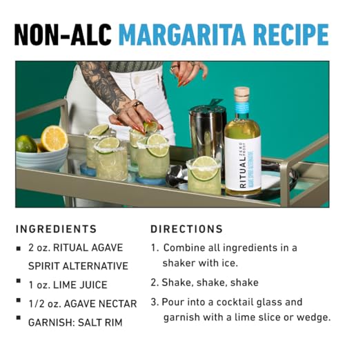 RITUAL ZERO PROOF Agave Spirit Alternative | Award-Winning Non-Alcoholic Spirit | 25.4 Fl Oz (750ml) | Zero Calories | Sustainably Made in USA
