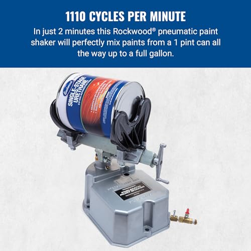 Rockwood Pneumatic Paint Shaker | Heavy Duty Air Powered Paint Can Shaker Machine for Automotive and House Paints | Easy to Operate and Fits