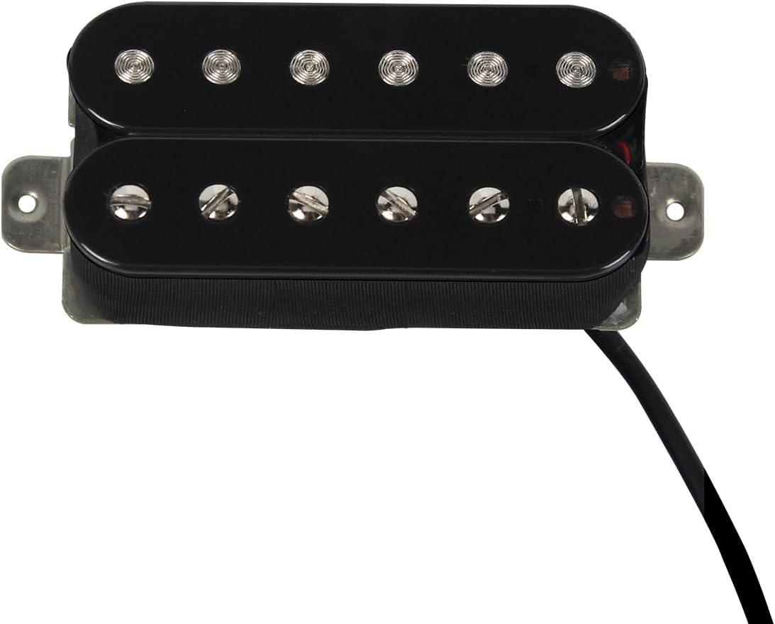 FLEOR Alnico 5 Guitar Pickup Double Coil Humbucker Pickups Neck and Bridge Set Black