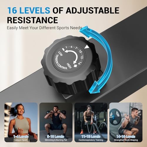 THERUN Elliptical Exercise Machine, Hyper-Quiet Magnetic Elliptical Machine for Home