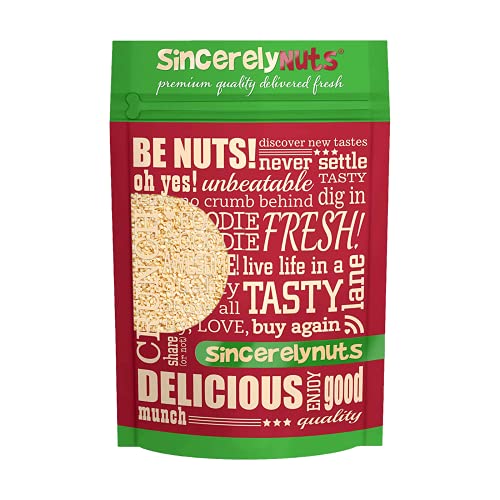 Sincerely Nuts Hulled Sesame Seeds A Heart Healthy Snack Rich in Fiber, Minerals Antioxidants Source of Plant Based Protein Gluten Free Kosher, Bulk 3LB Bag