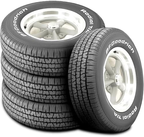 BFGoodrich Radial T/A All Season Car Tire for Passenger Cars, P215/60R14 91S | Passenger Touring All Season Traction 91S Rated Standard Load Radial Construction Raised White Letters Tire