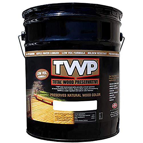 TWP 1511 California Redwood Low VOC Wood Preservation Stain - Eco-Friendly, Long-Lasting Protection, UV & Water Resistant, Easy to Apply - 5 Gallon