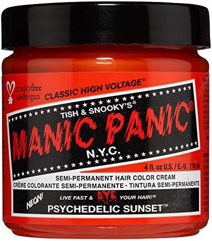 MANIC PANIC Classic Cotton Candy Pink Semi Permanent Hair Color - Bright Pink Hair Dye for Women & Men That Lasts 4-6 Weeks - Vegan, Ammonia & Cruelty-Free - Create & Mix Custom Shades (4oz / 2pk)