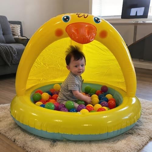 Shade Baby Pool, Sprinkle and Splash Play Pool, Outdoor Duck Bathtub of 39 Inches