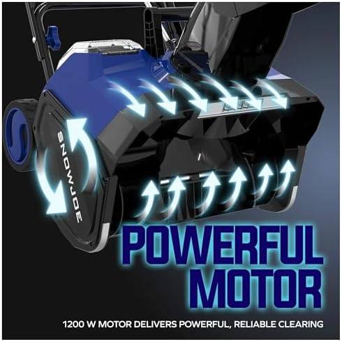 Snow Joe IONMAX 48V Cordless Electric Snow Blower Machine, 24V-X2-SB18-GO | 18 Inch