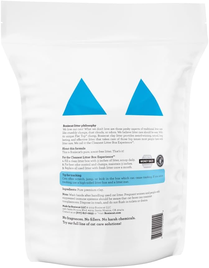 Boxie Premium Unscented Clumping Cat Litter 30+ Day Odor Control 16 lb