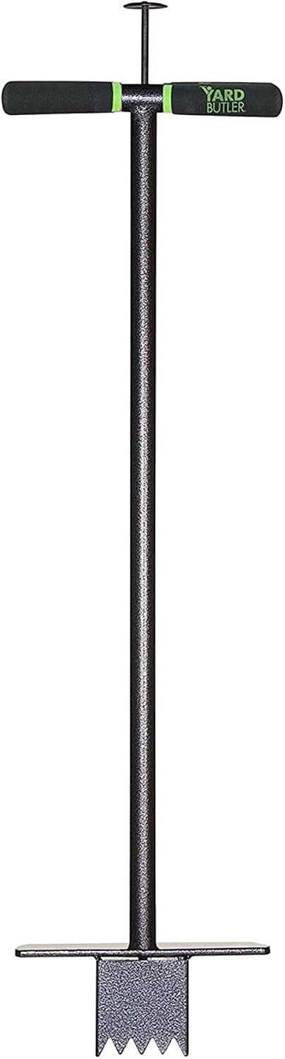 Yard Butler Sod Plugger, No-Bend Lawn Repair for Grass Plugs | Ergonomic No-Bend Sod Plugger for Zoysia, St. Augustine and Bermuda Grass