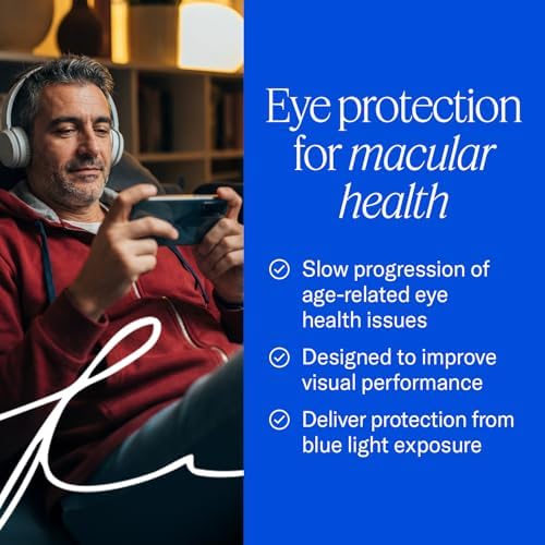 EyePromise Macular Health Eye Vitamins - 60 Softgels, 30-Day Supply | Zinc-Free Eye Health Supplements for Macular Support with Omega 3, Fish Oil
