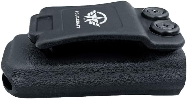 POLE.CRAFT IWB/OWB Magazine Holster Kydex - Mag Carrier Fits: 9mm .40 Double Stack / 9mm .40 Single Stack - P365 1911 Glock 19 19X 17 26 27 28 43 22