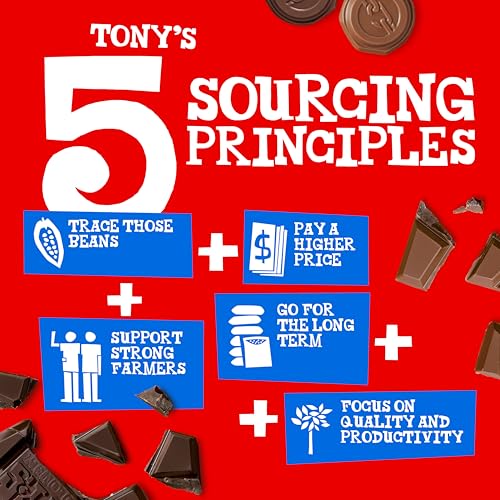 Tony's Chocolonely 42% Dark Milk Chocolate Bar with Pretzel & Toffee - Dark Milk Chocolate, Pretzel & Toffee Chunks, Belgium Chocolate