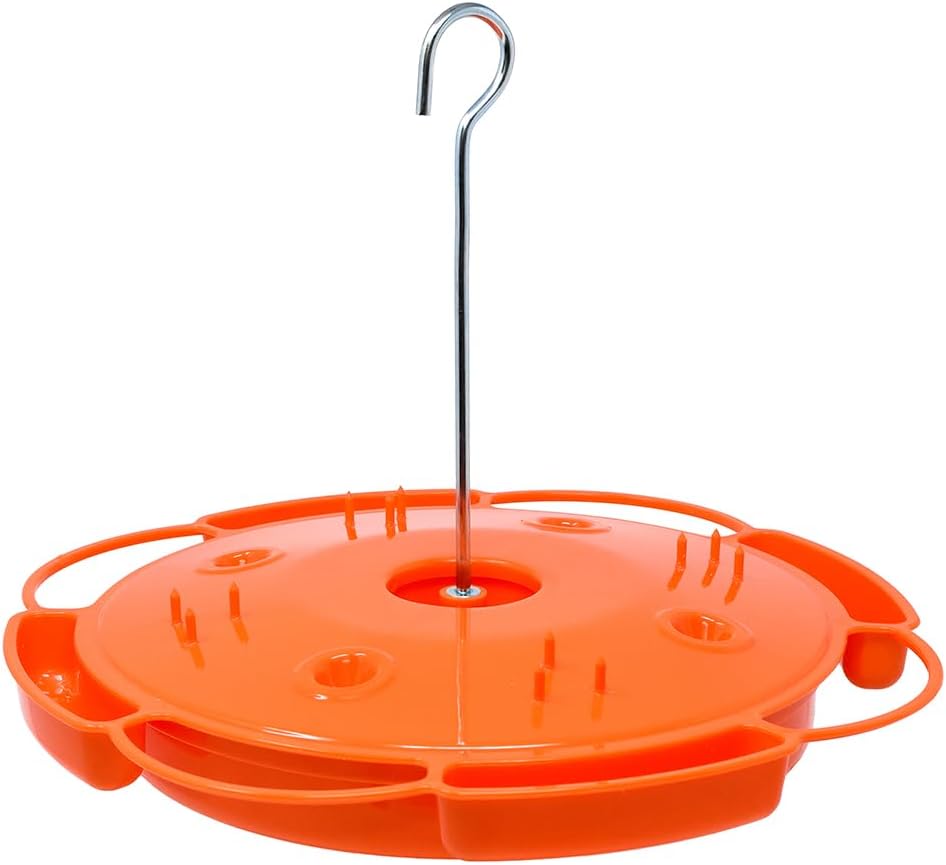 Ultimate Oriole Feeder, Nectar Jelly Fruit and Mealworm Station | Multi-Food Oriole Feeder; Nectar Jelly Fruit; Mealworm Station; Bright Orange